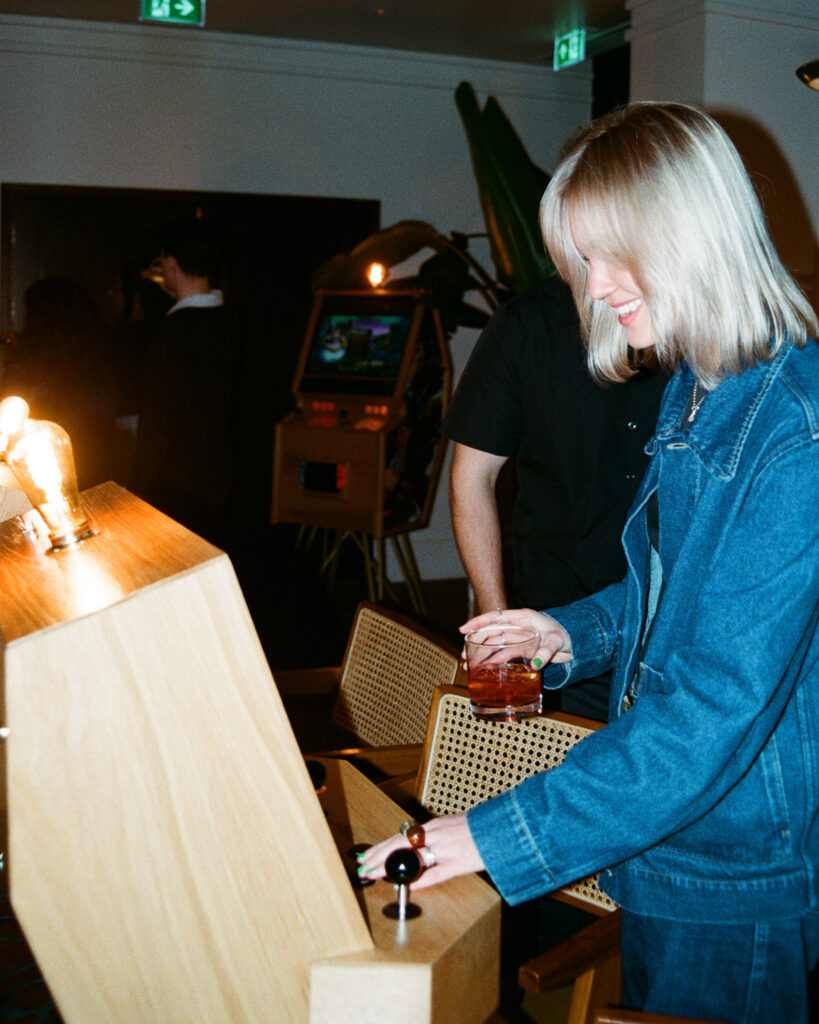Luxury arcade cabinet event at The Hoxton hotel
