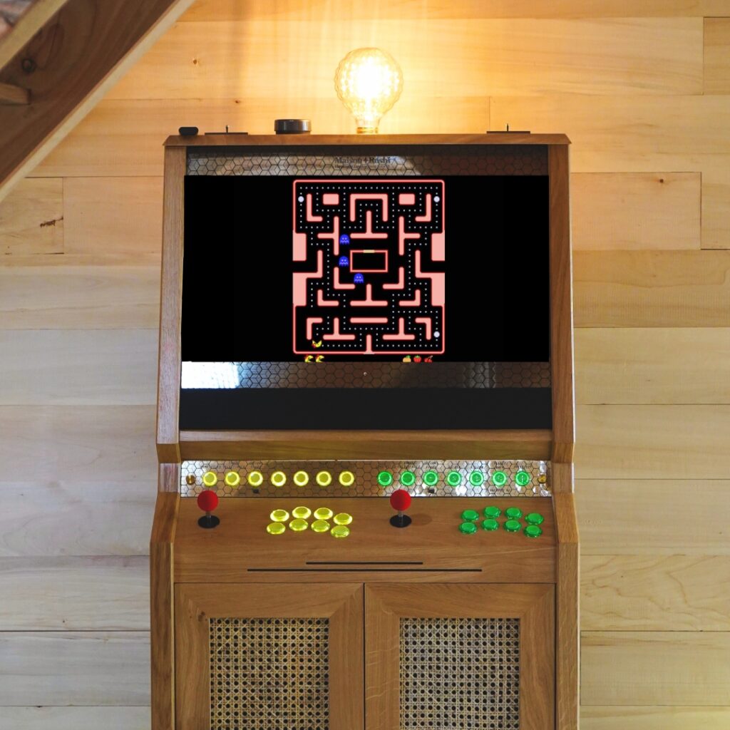 Ms.Pac-Man game on luxury arcade screen