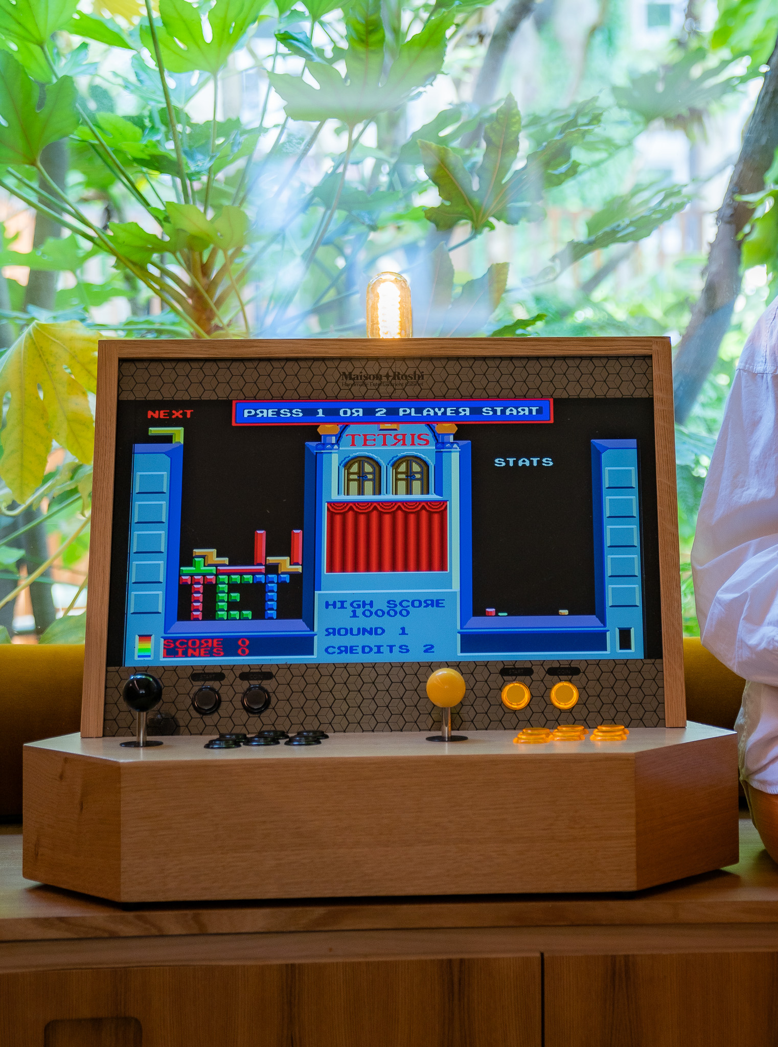 History Of Tetris arcade cabinet retro inspired