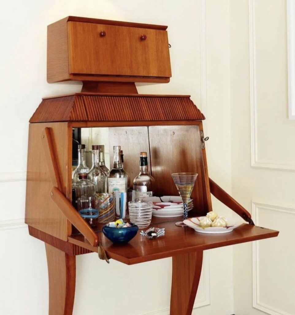 Robot Bar made from wood retro design unique furniture