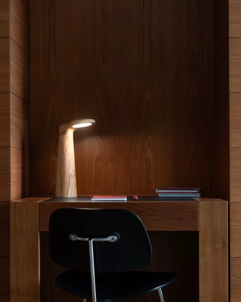 luxury wooden home office lamp