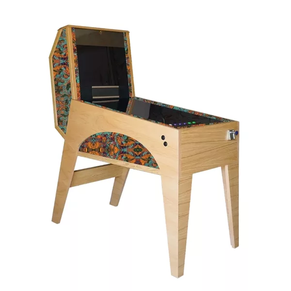 Wooden luxury pinball in Rosetta fabric