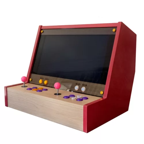 Luxury Minato Arcade Cabinet in rouge finish