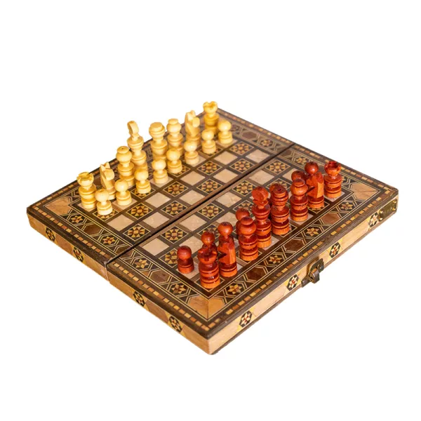 Lemon Tree Backgammon & Chess Travel Set