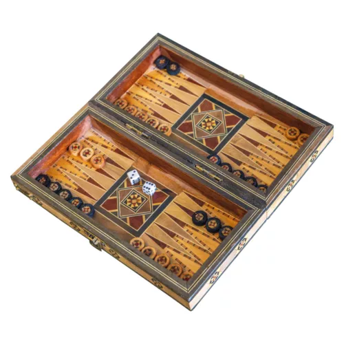 Lemon Tree Backgammon & Chess Travel Set