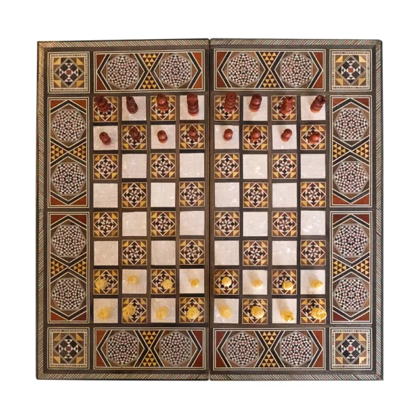 Lemon Tree Backgammon & Chess Large Set