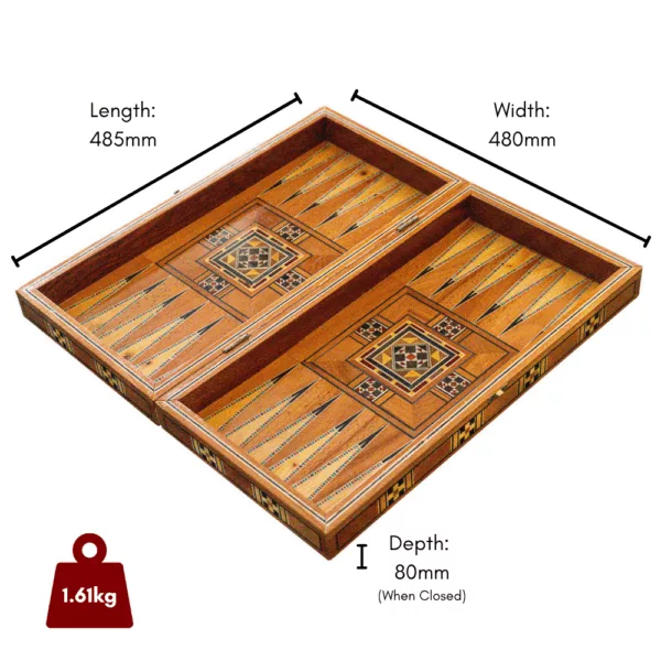 Lemon Tree Backgammon & Chess Large Set