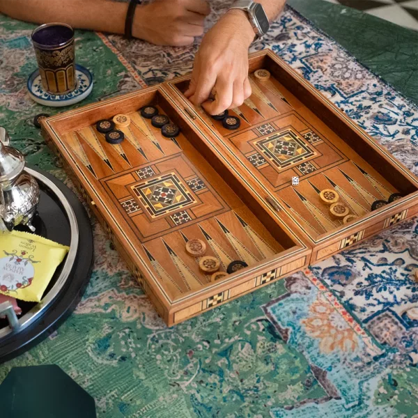 Backgammon & chess dual board set - Small size