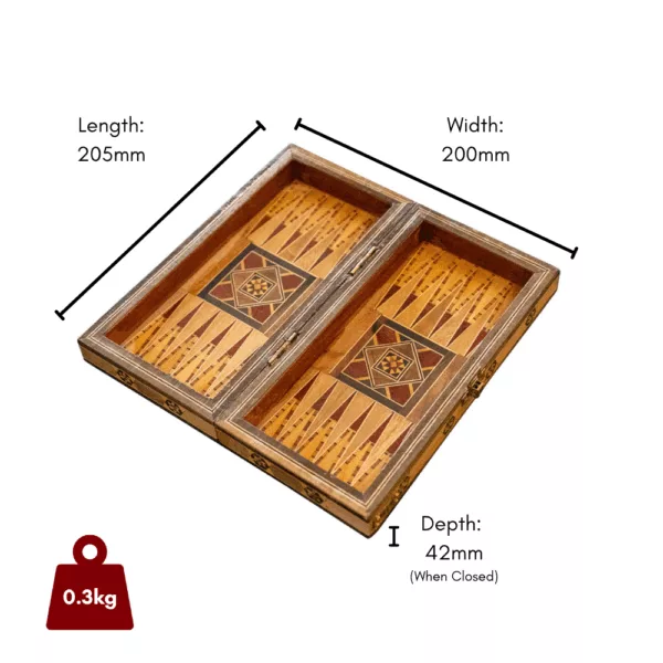 Lemon Tree Backgammon & Chess Travel Set