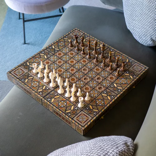 Chess & Backgammon Set - Mosaic
