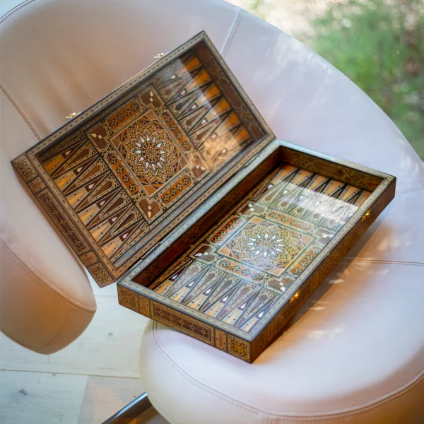 Chess & Backgammon Set - Mosaic - Image 3